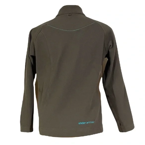 UNDER ARMOUR Fleece Full-Zip Logo Long Sleeve Sweater - Picture 2 of 8